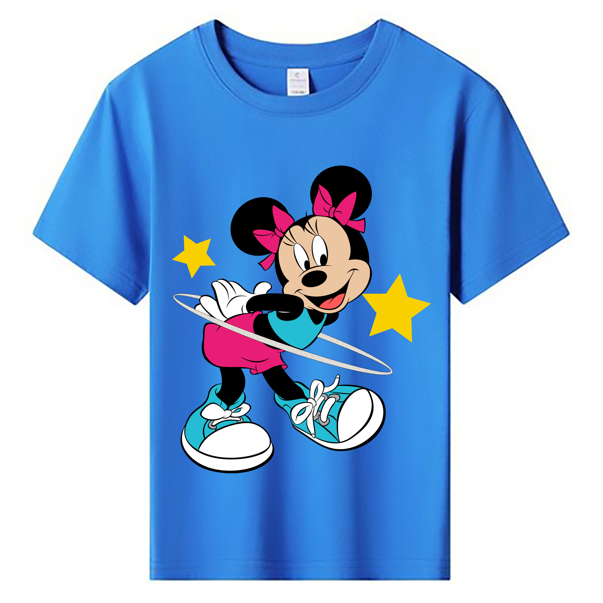 ミッキーマウス Mickey Mouse 綿100％キッズTシャツ（フロントプリント）